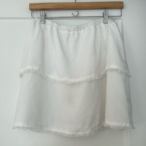 Strapless white summer shirt